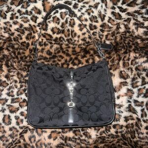 Coach Black Signature Shoulder Bag
